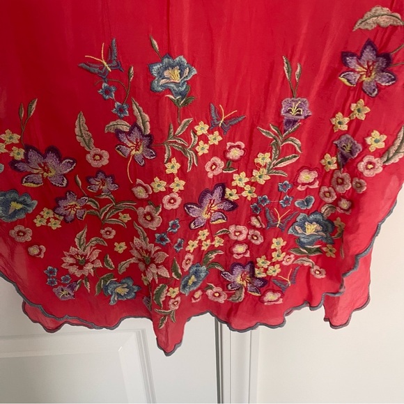 Johnny Was Marin Embroidered Tunic Blouse Top - Picture 6 of 8